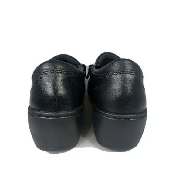 Clarks. Collection Women's. Shoes Sz 6 Channing Ann Black  Leather‎ Slip On