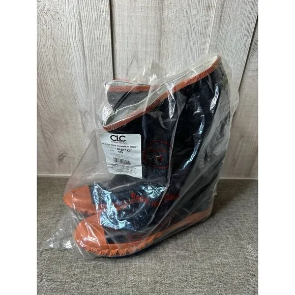 CLC Work Gear Mens Plain Toe Rubber Boots SIze 15 Lined Work Farm Rain R210