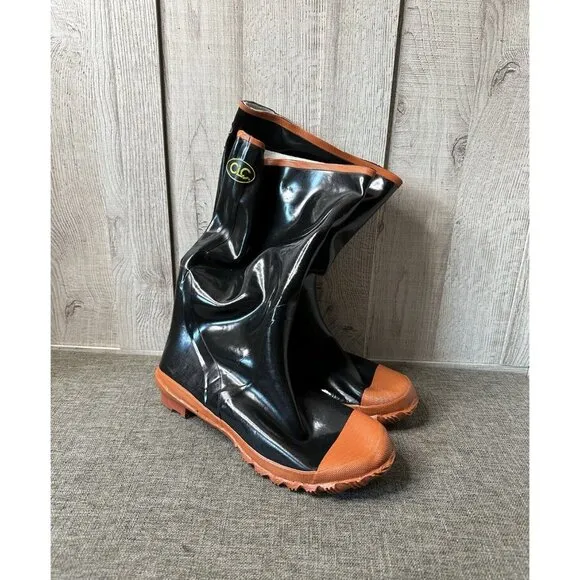 CLC Work Gear Mens Plain Toe Rubber Boots SIze 15 Lined Work Farm Rain R210