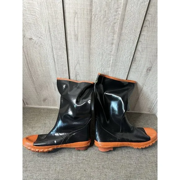 CLC Work Gear Mens Plain Toe Rubber Boots SIze 15 Lined Work Farm Rain R210