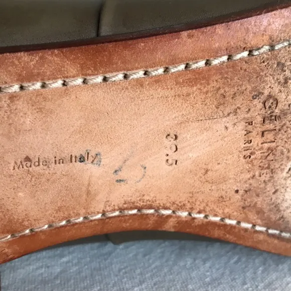 Céline Paris sz 39.5 riding boots olive green leather Magnificent made in Italy
