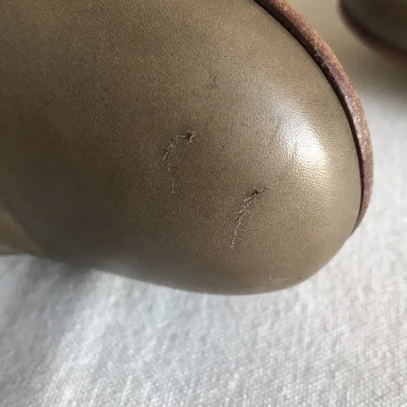 Céline Paris sz 39.5 riding boots olive green leather Magnificent made in Italy