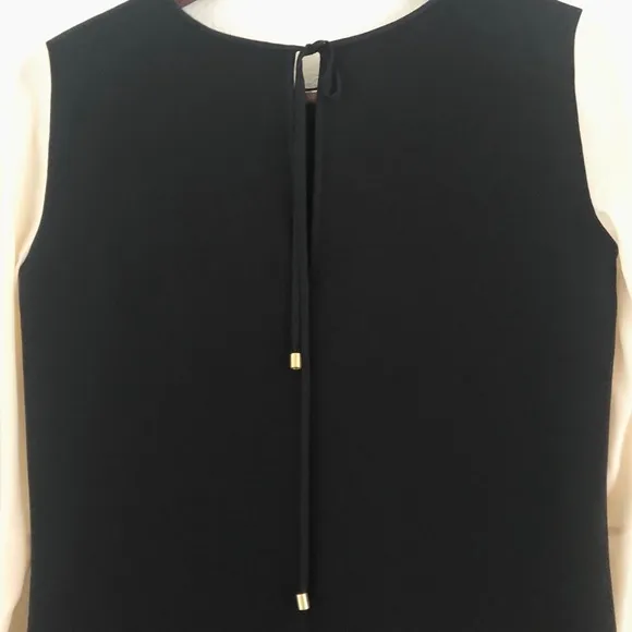 Club Monaco Contrast Sheath Dress Black Nude