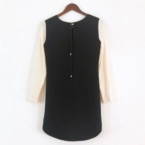 Club Monaco Contrast Sheath Dress Black Nude
