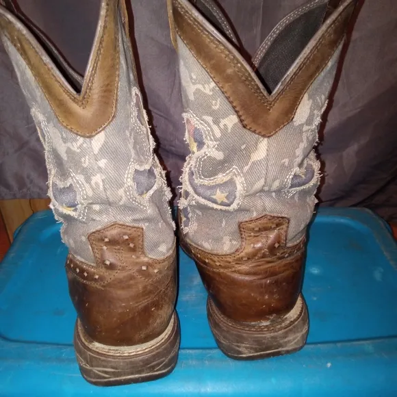 Cody James Brown leather work boots