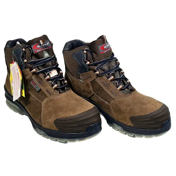 COFRA the Italian Brand Men's Size 8W Waterproof Chase Brown EH PR Work Boots