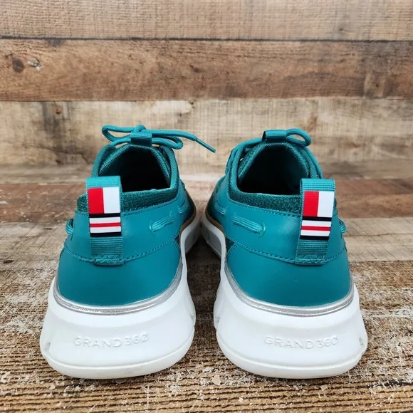 Cole Haan 4.Zerogrand Regatta Men's Size 9 M Teal Green Casual Boat Shoes C35977