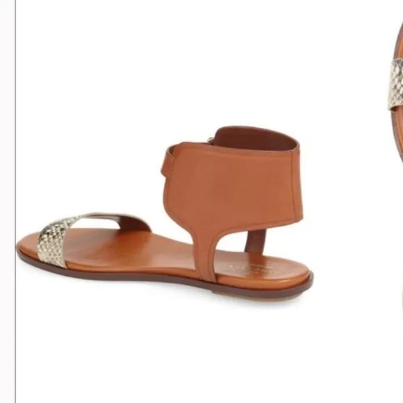COLE HAAN 'Barra' snake Flat Sandal