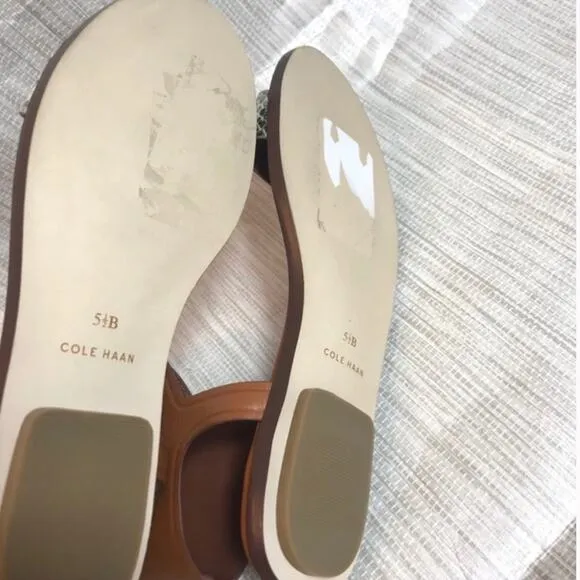 COLE HAAN 'Barra' snake Flat Sandal