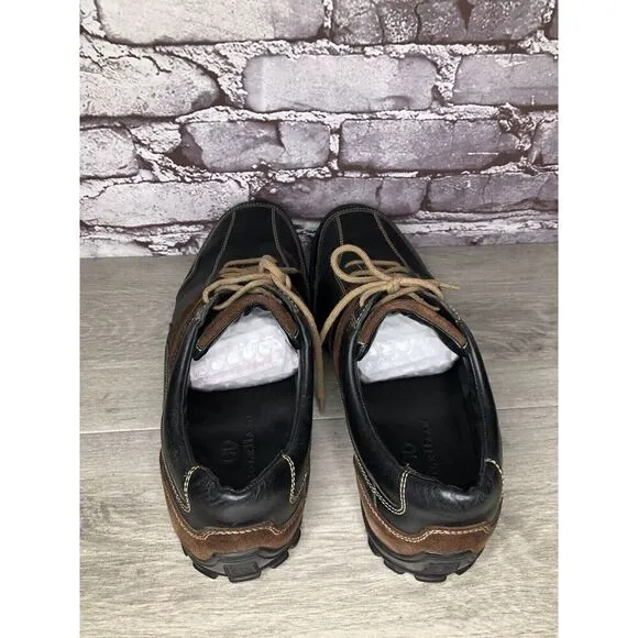 Cole Haan Black Leather Bicycle Toe Brown Suede Oxfords Shoes Men Sz 13M US/46EU