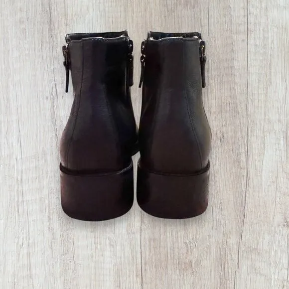 COLE HAAN Black Leather Rene Bootie Chelsea Boot Shoes W19172 Size 9