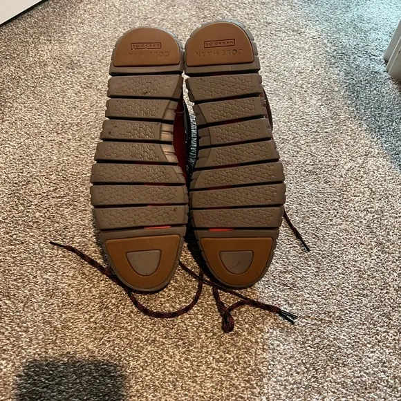 Cole Haan Brown Leather Lace-Up Boots