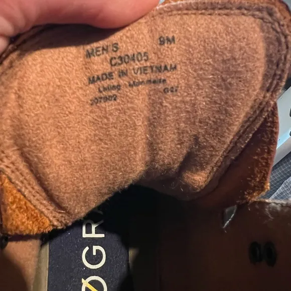 Cole Haan Brown Leather Lace-Up Boots