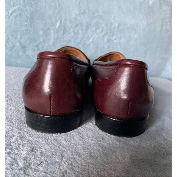 Cole Haan Brown Leather Penny Loafers CLASSIC Dress Shoes Mens 10 WIDE