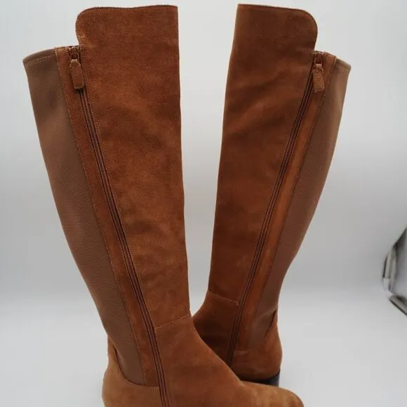 Cole Haan Grand Series Isabelle Brown Over the knee-High Suede Boots Size 10B