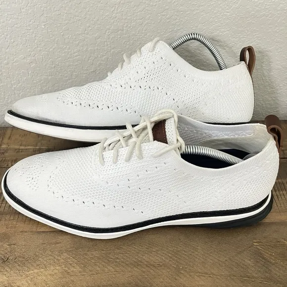 Cole Haan GrandEvolution Oxford Stitchlite Mens White Sneakers Shoes 11.5 EUC