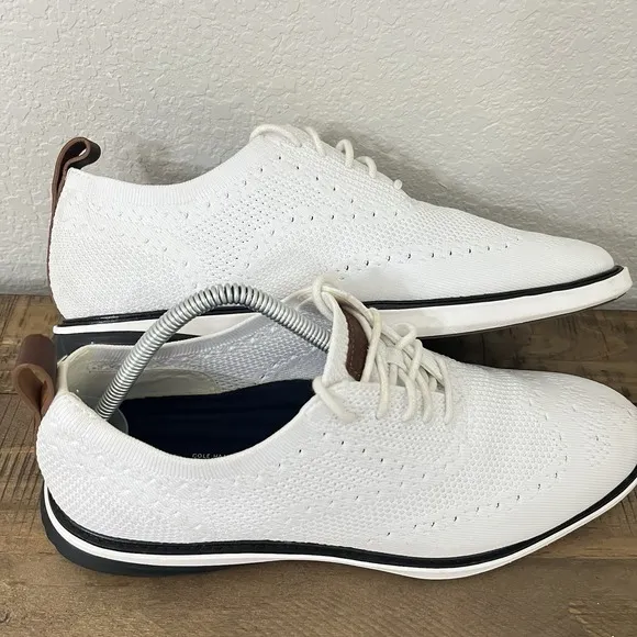 Cole Haan GrandEvolution Oxford Stitchlite Mens White Sneakers Shoes 11.5 EUC