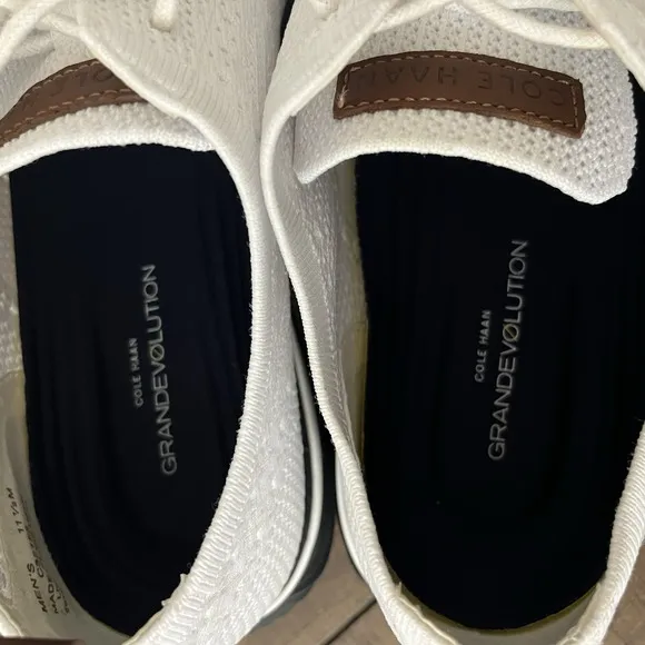 Cole Haan GrandEvolution Oxford Stitchlite Mens White Sneakers Shoes 11.5 EUC