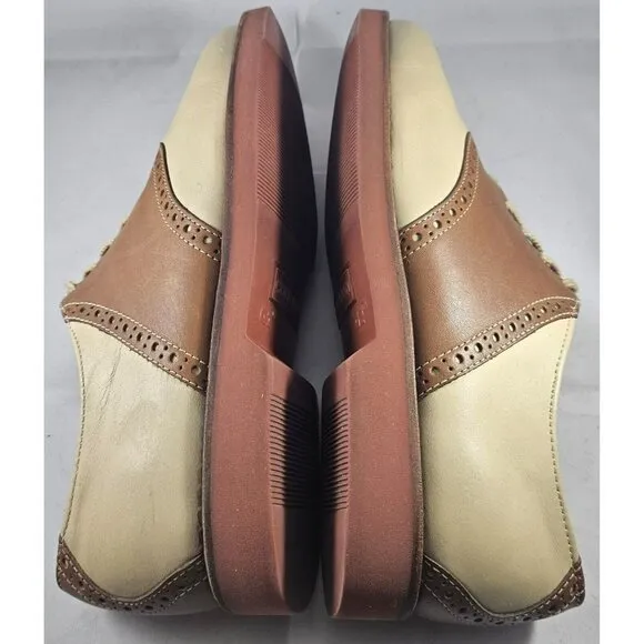 Cole Haan Men’s Oberlin Vanilla/Oak Leather Oxford Shoe Size 6E