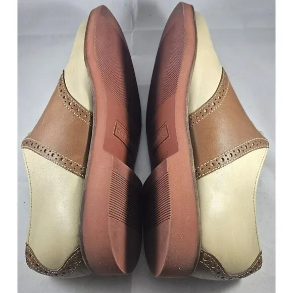 Cole Haan Men’s Oberlin Vanilla/Oak Leather Oxford Shoe Size 6E