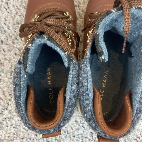 Cole Haan Nantucket Rugged Waterproof Hiker Bootie Size 7.5 Gorpcore Granola