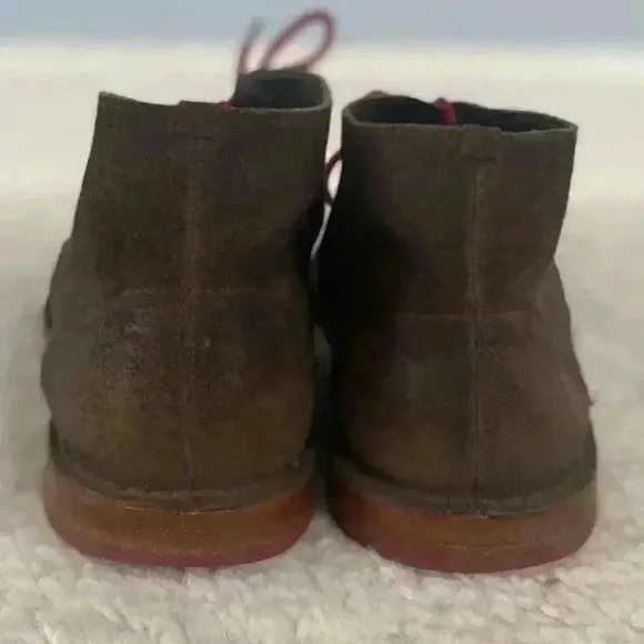 Cole Haan Paul Chukka Boots Shoes Mens Size 13 Brown Distressed Suede Lace Up