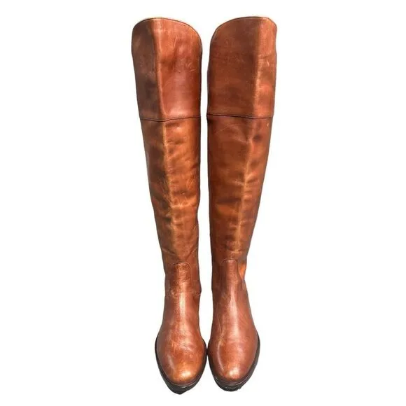 Cole Haan Rustic Leather Riding Boots Size 9.5
