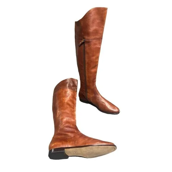 Cole Haan Rustic Leather Riding Boots Size 9.5