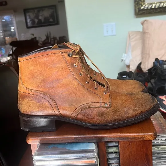 Cole Haan Wayne Lug Grand Engineer Leather Combat Moto Boots!
