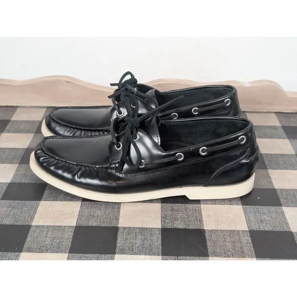 Cole Haan Yacht Club Nike Air Dockside Boat Shoes Black Men's Size 10M