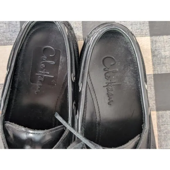 Cole Haan Yacht Club Nike Air Dockside Boat Shoes Black Men's Size 10M