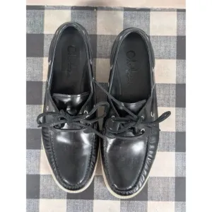 Cole Haan Yacht Club Nike Air Dockside Boat Shoes Black Men's Size 10M