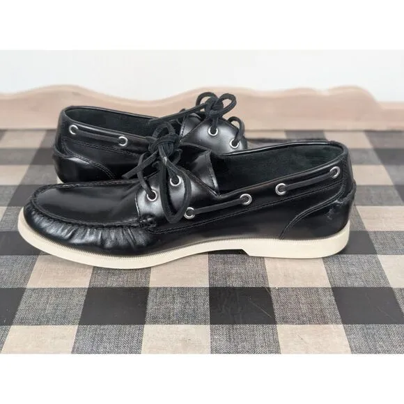 Cole Haan Yacht Club Nike Air Dockside Boat Shoes Black Men's Size 10M