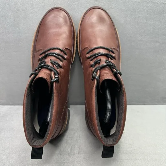 Cole Haan ZeroGrand Rugged Mens Size 12 (M) Chukka Boots Brown Leather Lace Up