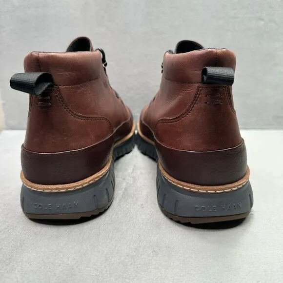 Cole Haan ZeroGrand Rugged Mens Size 12 (M) Chukka Boots Brown Leather Lace Up