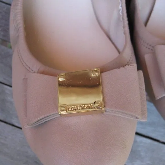 Cole Haan Grand Nude Bow Ballet Flats