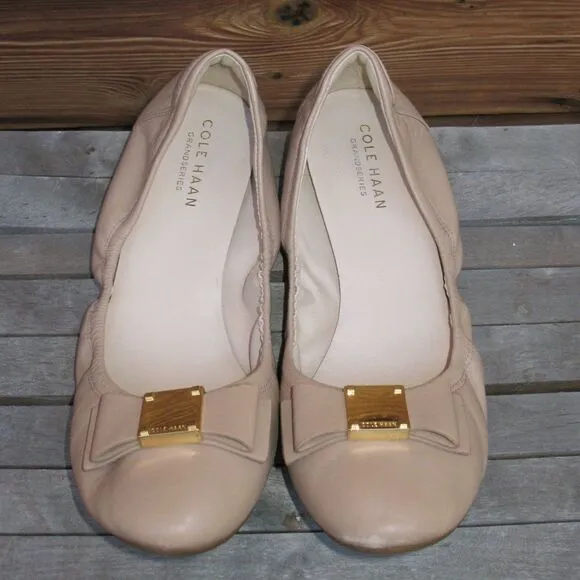 Cole Haan Grand Nude Bow Ballet Flats