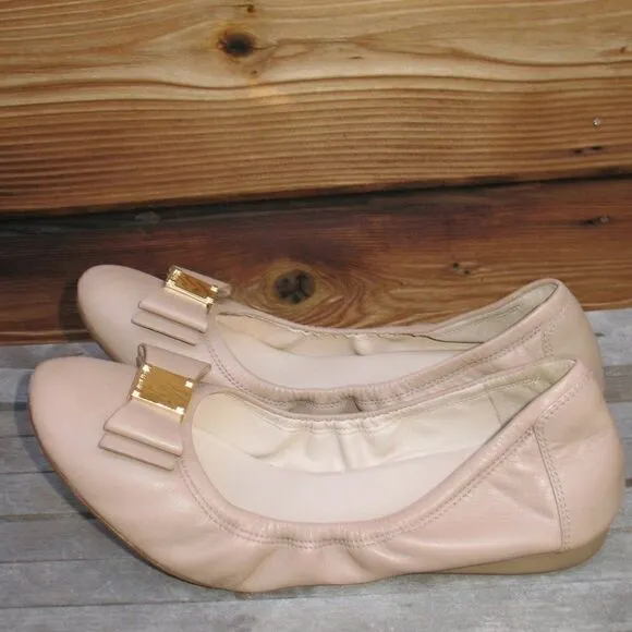 Cole Haan Grand Nude Bow Ballet Flats