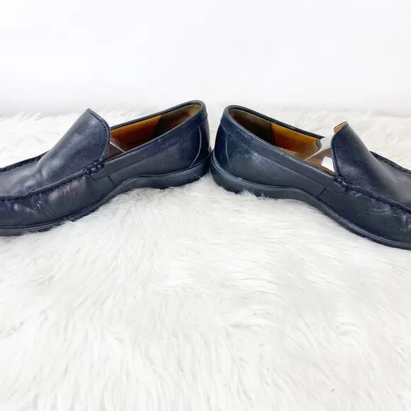 Cole Hann 8 M Mens Black Leather Slip-on Dress Shoes