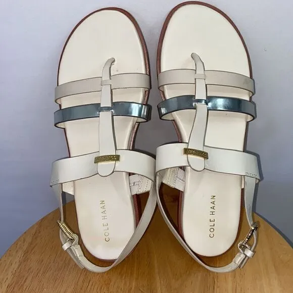 Cole Haan Sandals Shoes “Finley” Blush and White NWOT 7 B