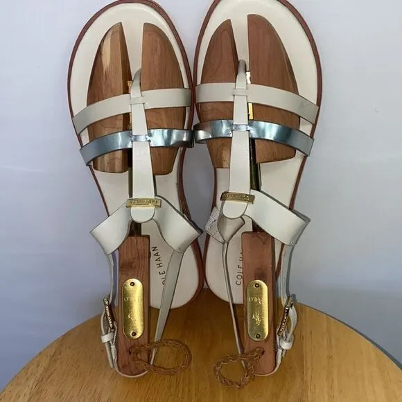 Cole Haan Sandals Shoes “Finley” Blush and White NWOT 7 B