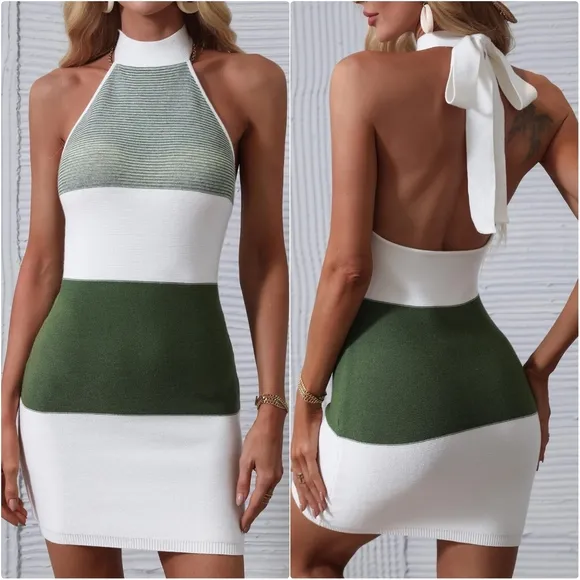 Color Block Knit Dress
