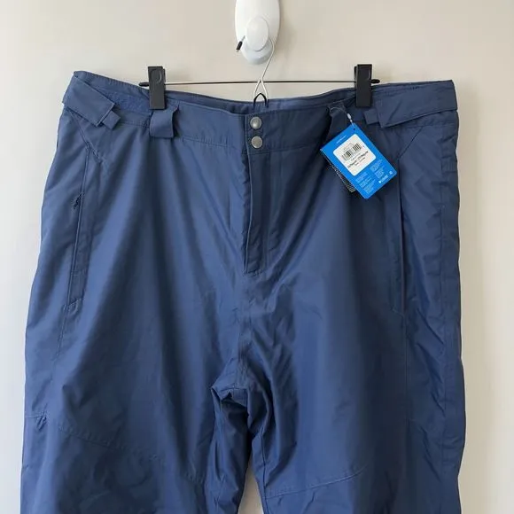 Columbia Men's Bugaboo IV Pant Snow Board Ski Pants Blue Omni-Heat Size 2X NWT’s