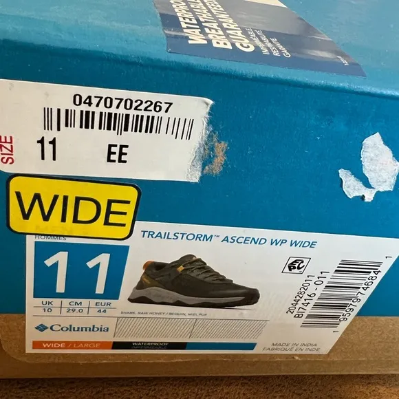Columbia Men's Grey Shoes 11 Wide