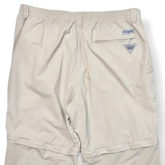COLUMBIA Tan Backcast Convertible Pants