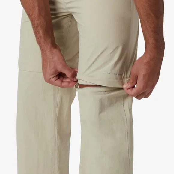 COLUMBIA Tan Backcast Convertible Pants