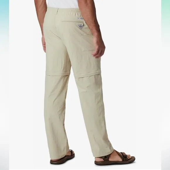 COLUMBIA Tan Backcast Convertible Pants