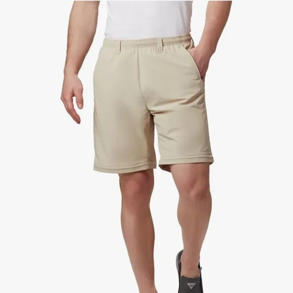 COLUMBIA Tan Backcast Convertible Pants