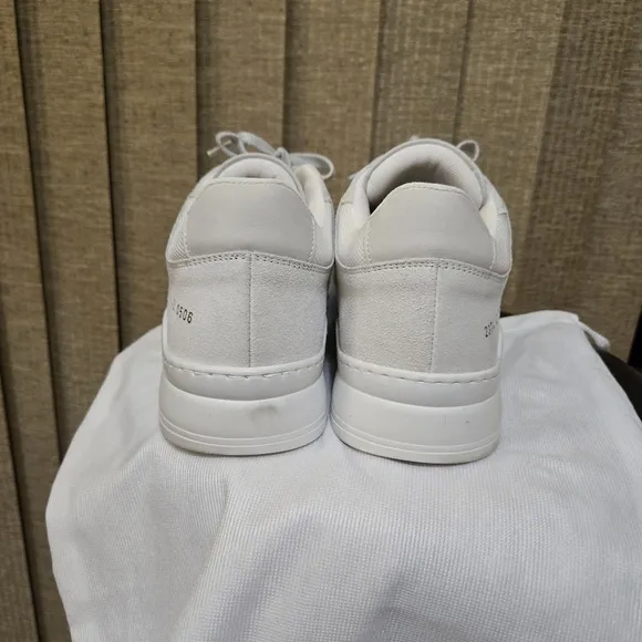 Common Projects Men's White Cross Trainers Worn Twice Size 9 Practically New