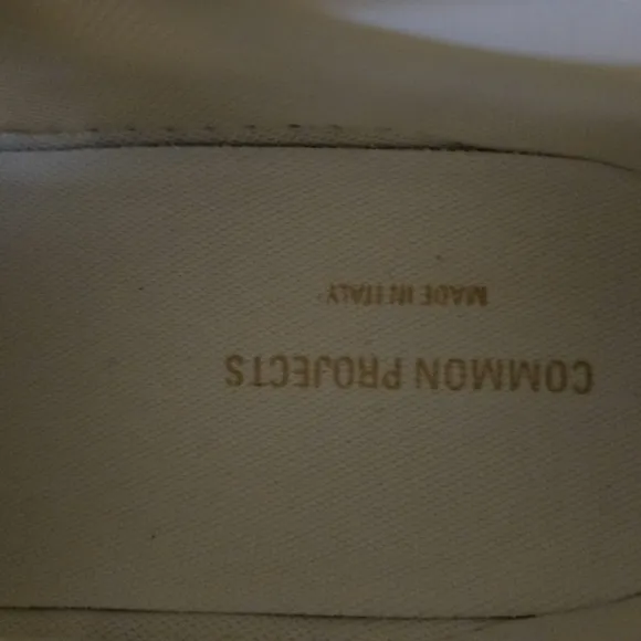 Common Projects Men's White Cross Trainers Worn Twice Size 9 Practically New